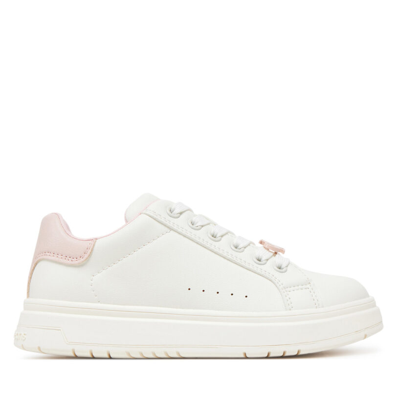 Сникърси Calvin Klein Jeans Low Cut Lace-Up V3A9-82015-1355A M Бял цвят на ниска цена