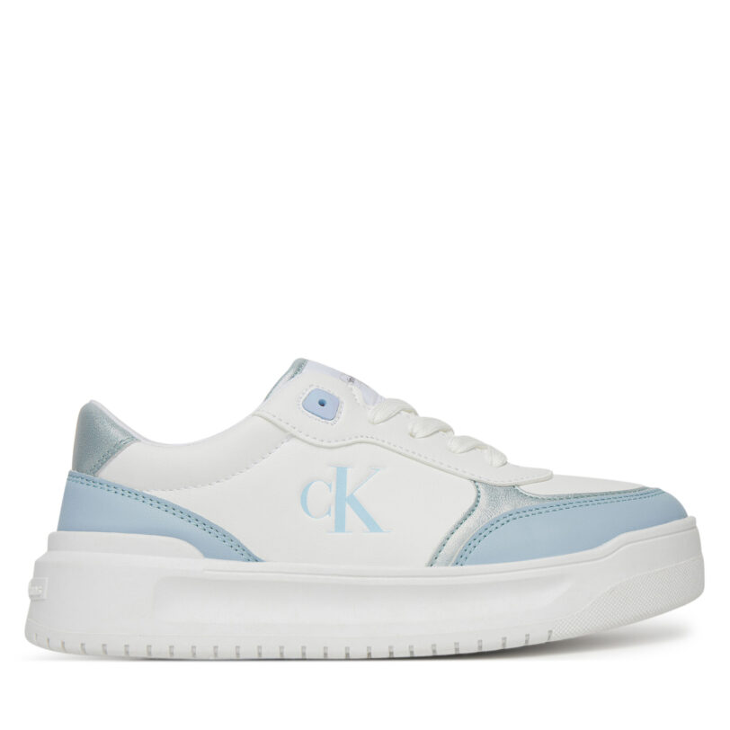 Сникърси Calvin Klein Jeans Low Cut Lace-Up V3A9-82020-1355 Бял цвят на ниска цена