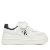 Сникърси Calvin Klein Jeans Low Cut Lace-Up/ Velcro Sneaker V1X9-82077-1355 M Бял цвят на ниска цена
