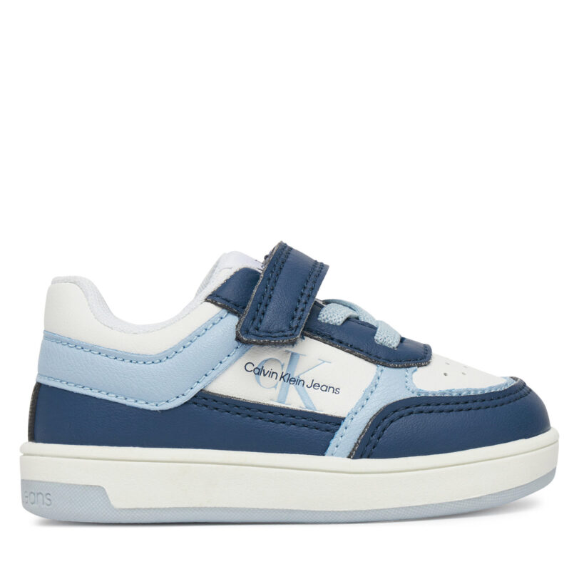 Сникърси Calvin Klein Jeans Low Cut Lace-Up/ Velcro Sneaker V1X9-82078-1355 M Син цвят на ниска цена
