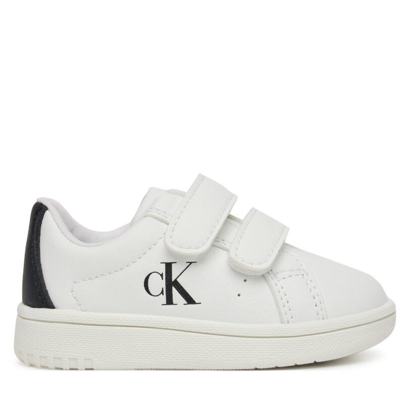 Сникърси Calvin Klein Jeans Low Cut Lace Velcro Sneaker V1X9-82080-1355 M Бял цвят на ниска цена