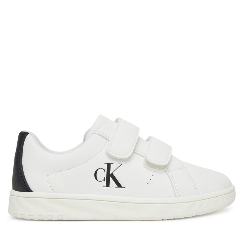Сникърси Calvin Klein Jeans Low Cut Lace Velcro Sneaker V1X9-82080-1355 S Бял цвят на ниска цена