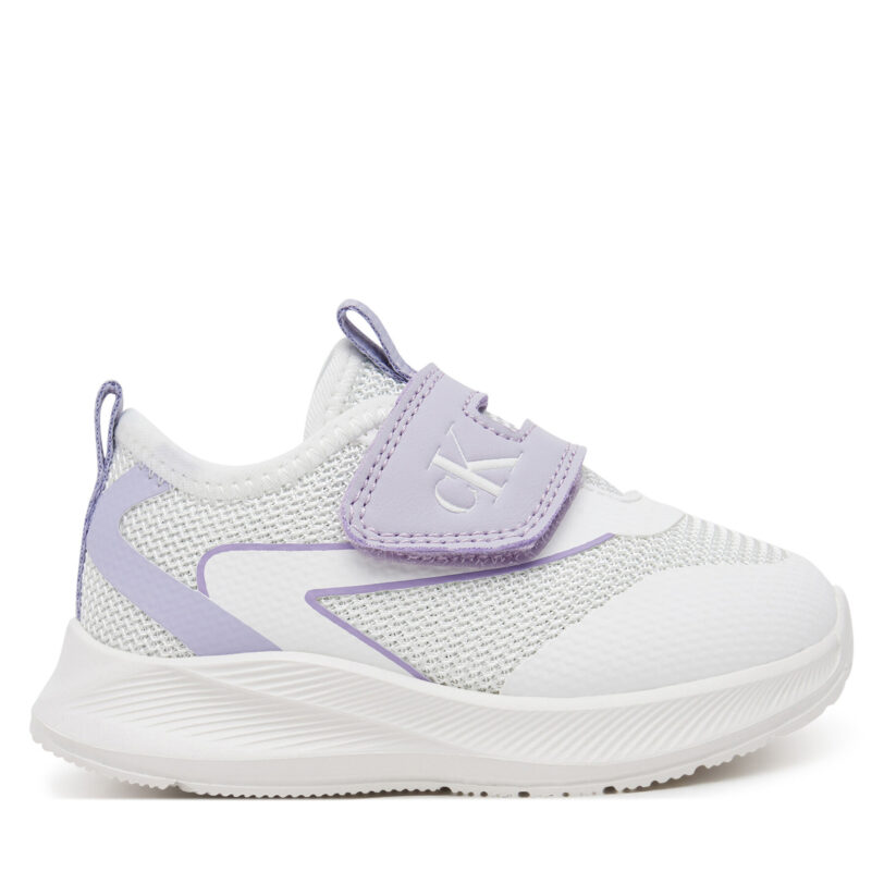 Сникърси Calvin Klein Jeans Low Cut Velcro 1A9-82026-1697X M Бял цвят на ниска цена