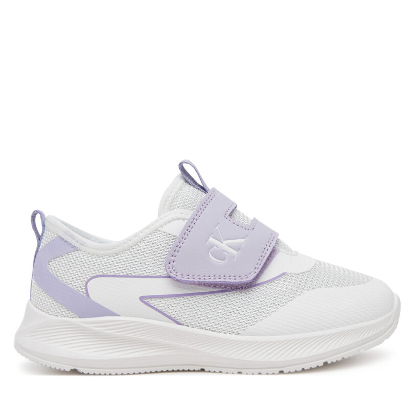 Сникърси Calvin Klein Jeans Low Cut Velcro V1A9-82026-1697X S Бял цвят на ниска цена