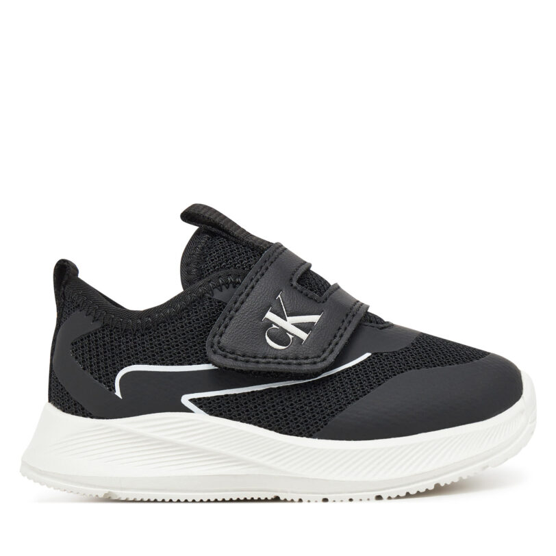 Сникърси Calvin Klein Jeans Low Cut Velcro V1X9-83001-1697 M Черен цвят на ниска цена