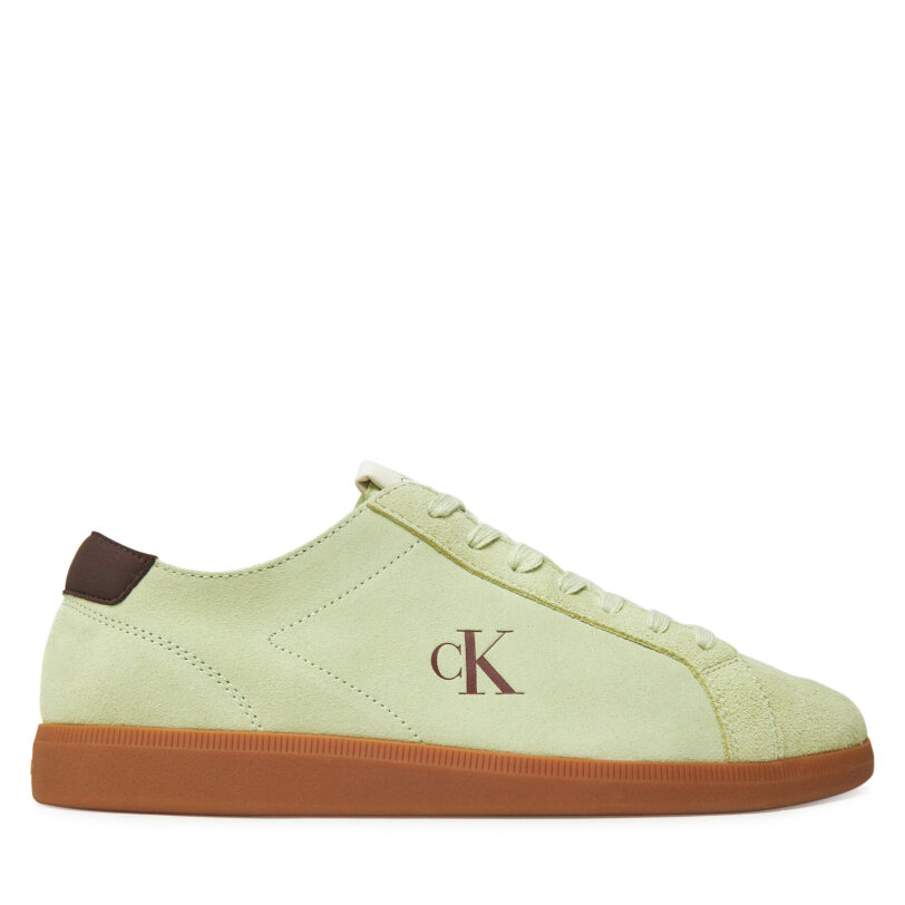 Сникърси Calvin Klein Jeans Low Profile Cupsole Su Зелен цвят на ниска цена