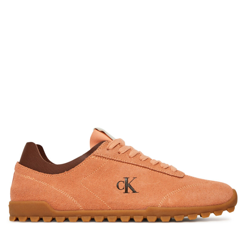 Сникърси Calvin Klein Jeans Low Profile Runner Mg Sue YW0YW01898 Оранжев цвят на ниска цена
