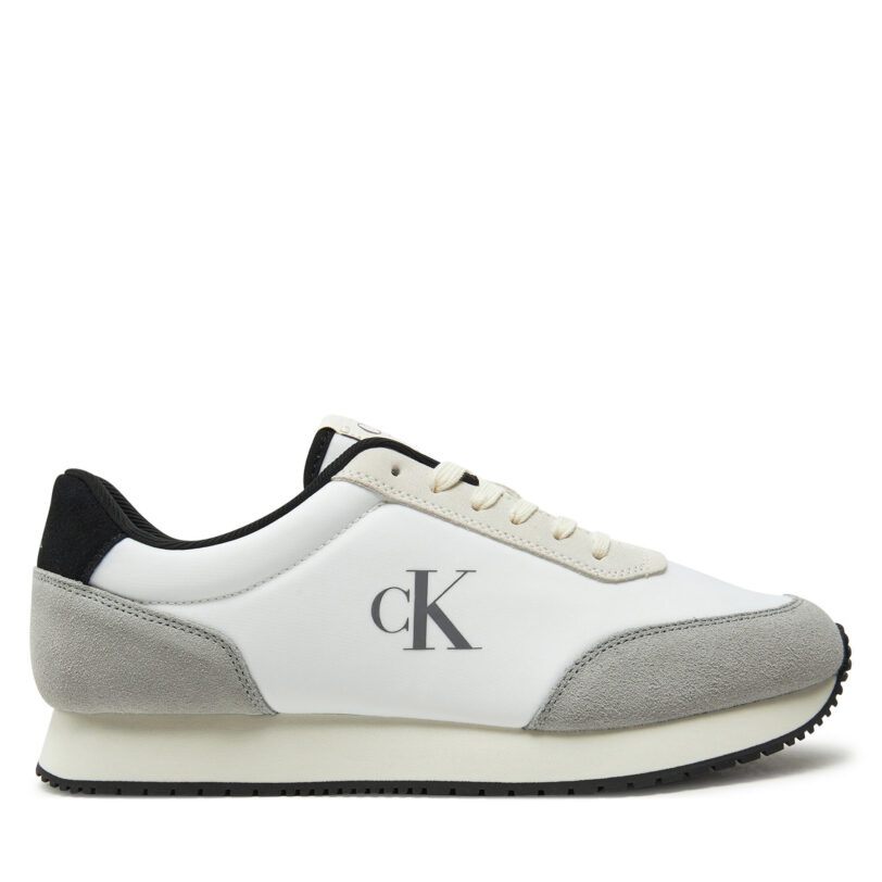Сникърси Calvin Klein Jeans Retro Runner Iconic Snk YM0YM01119 Бял цвят на ниска цена