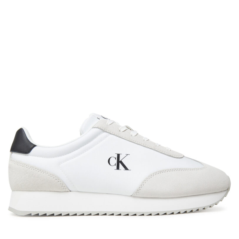 Сникърси Calvin Klein Jeans Retro Runner Lace Up Ny-Su YM0YM01325 Бял цвят на ниска цена