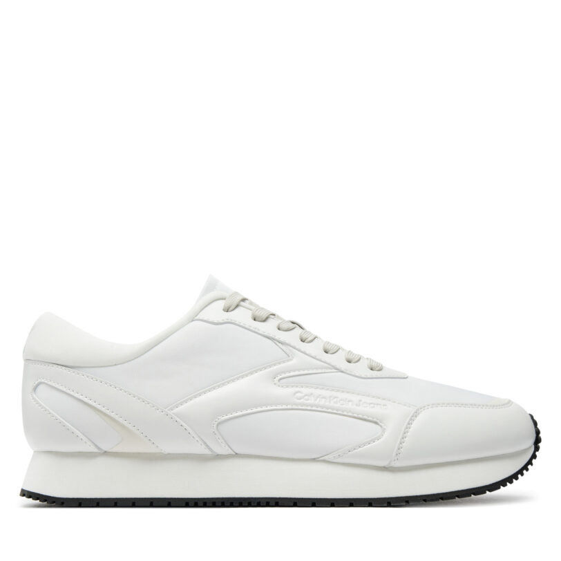 Сникърси Calvin Klein Jeans Retro Runner Multilayer YM0YM01117 Бял цвят на ниска цена