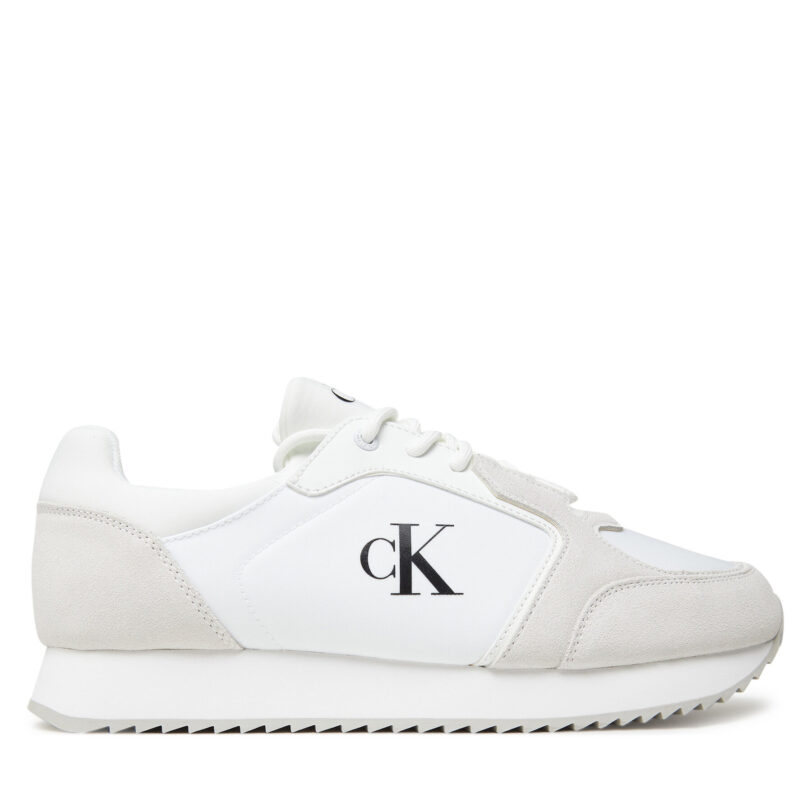 Сникърси Calvin Klein Jeans Retro Runner Sock Lace Up Ny-Su YM0YM01326 Бял цвят на ниска цена