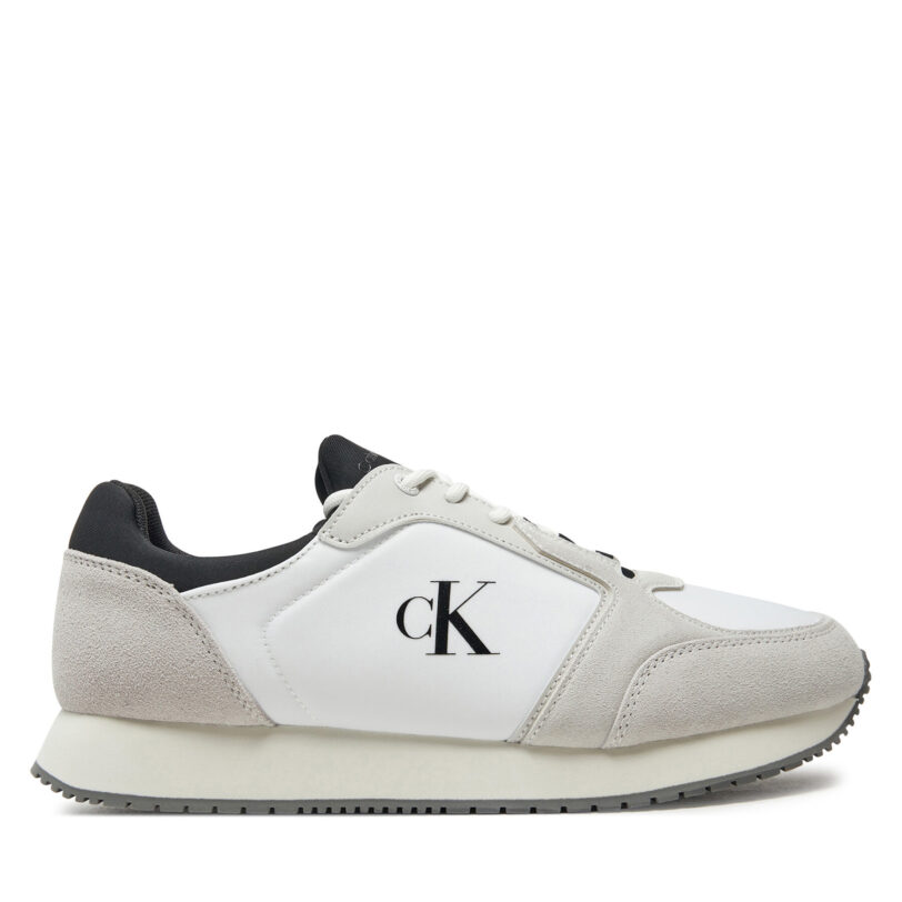 Сникърси Calvin Klein Jeans Retro Sock Runner Mg Wmm YM0YM01152 Бял цвят на ниска цена