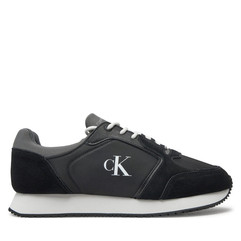 Сникърси Calvin Klein Jeans Retro Sock Runner Mg Wmm YM0YM01152 Черен цвят на ниска цена