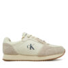 Сникърси Calvin Klein Jeans Retro Sock Runner Mg YM0YM01152 Бежов цвят на ниска цена