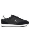 Сникърси Calvin Klein Jeans Runner Laceup Mg Nylon Mix YW0YW01828 Черен цвят на ниска цена