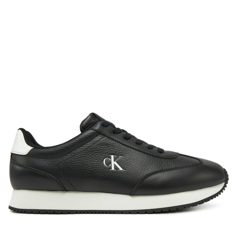 Сникърси Calvin Klein Jeans Runner Laceup Tc YM0YM01187 Черен цвят на ниска цена