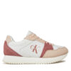 Сникърси Calvin Klein Jeans Runner Low Lace Mix Ml Btw YW0YW01436 Бял цвят на ниска цена