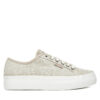 Сникърси Calvin Klein Jeans Vulc Flatf Jacquard Aop YW0YW01965 Бежов цвят на ниска цена