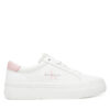Сникърси Calvin Klein Jeans Vulc Flatf Lth Logo Tag YW0YW01873 Бял цвят на ниска цена