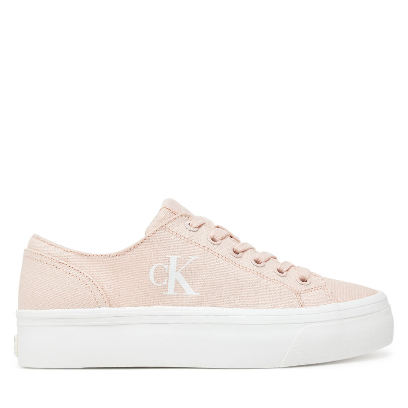 Сникърси Calvin Klein Jeans Vulc Flatform Low Cv Mg YW0YW01763 Оранжев цвят на ниска цена
