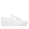 Сникърси Calvin Klein Jeans Vulc Flatform Lth YW0YW01886 Бял цвят на ниска цена