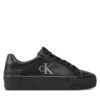 Сникърси Calvin Klein Jeans Vulc Flatform YW0YW01613 Черен цвят на ниска цена