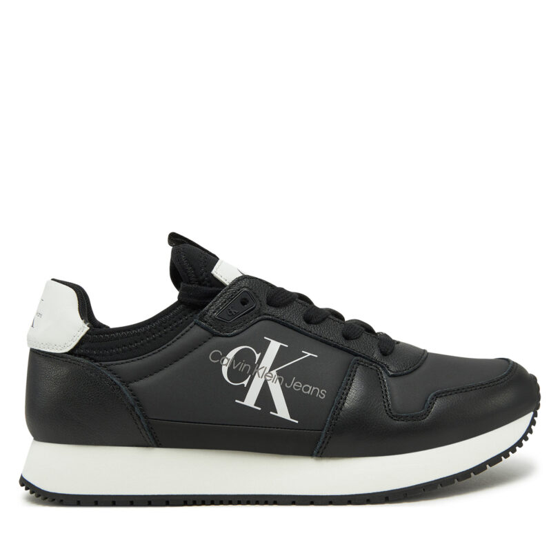 Сникърси Calvin Klein Jeans YW0YW01616 Черен цвят на ниска цена