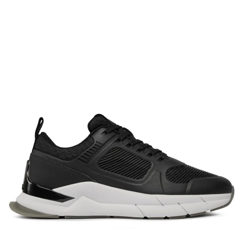Сникърси Calvin Klein Lace Up Runner - Caged HW0HW01996 Черен цвят на ниска цена