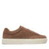 Сникърси Calvin Klein Lace Up Suede HM0HM01792 Кафяв цвят на ниска цена