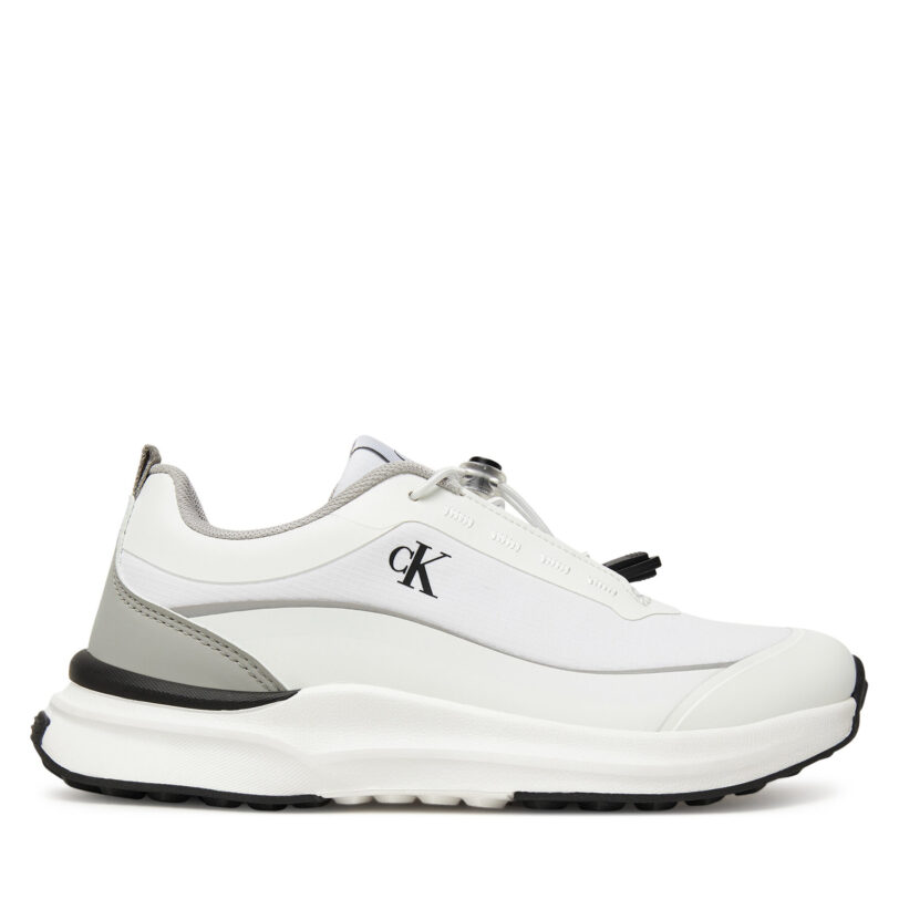 Сникърси Calvin Klein Low Cut Lace-Up Sneaker V3X9-83171-1844 D Бял цвят на ниска цена