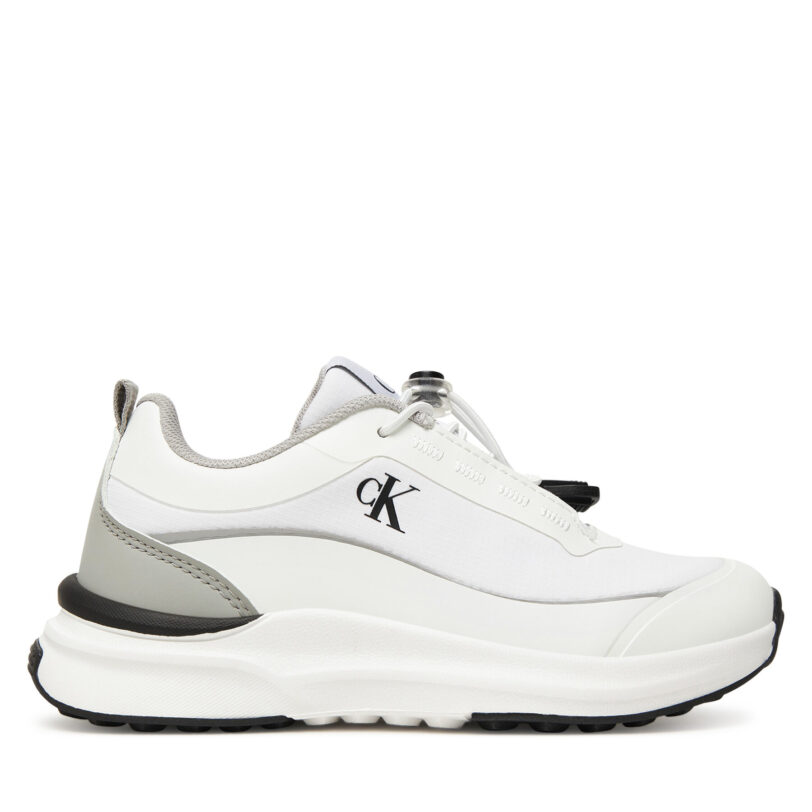 Сникърси Calvin Klein Low Cut Lace-Up Sneaker V3X9-83171-1844 S Бял цвят на ниска цена