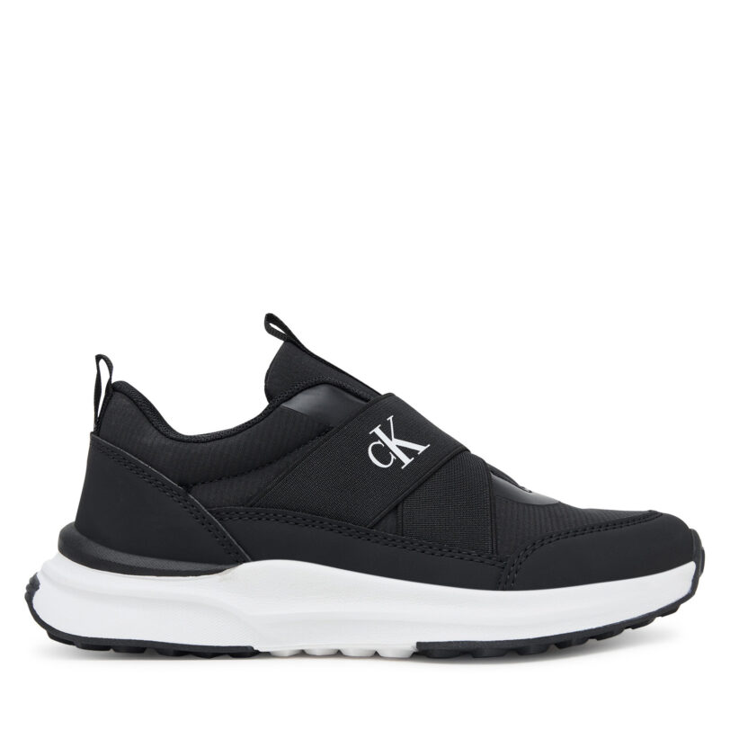 Сникърси Calvin Klein Low Cut Sneaker V3X9-83172-1845 D Черен цвят на ниска цена