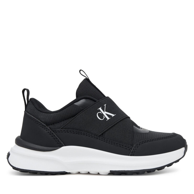 Сникърси Calvin Klein Low Cut Sneaker V3X9-83172-1845 S Черен цвят на ниска цена