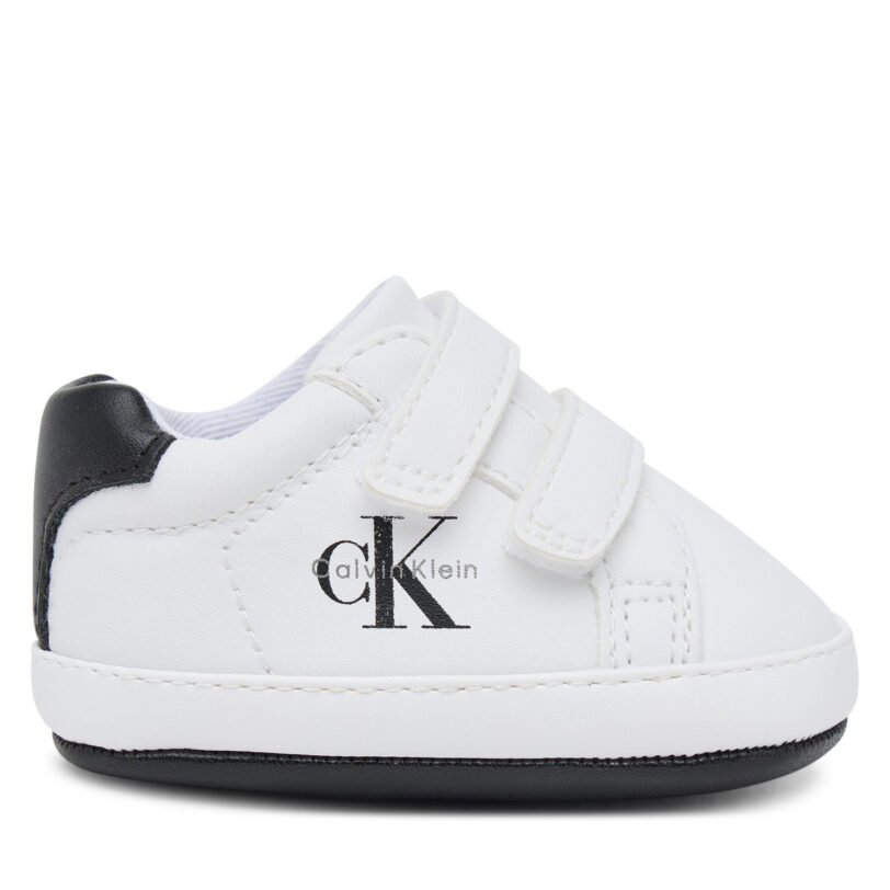 Сникърси Calvin Klein Low Cut Velcro Sneaker V0B9-83145-1582 Бял цвят на ниска цена