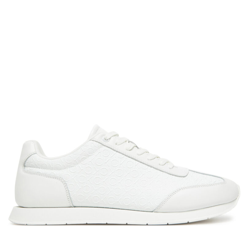 Сникърси Calvin Klein Low Prof Runn Laceup Mono HM0HM01896 Бял цвят на ниска цена