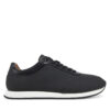 Сникърси Calvin Klein Low Prof Runn Laceup Rubb Lth HM0HM01707 Черен цвят на ниска цена