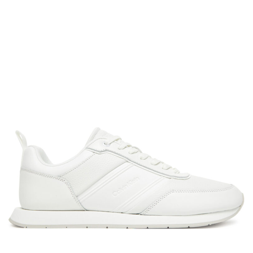 Сникърси Calvin Klein Low Prof Runn Laceup Tape HM0HM01897 Бял цвят на ниска цена