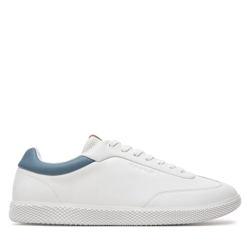 Сникърси Calvin Klein Low Top Lace Up Lth HM0HM01790 Бял цвят на ниска цена