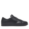 Сникърси Calvin Klein Low Top Lace Up Lth HM0HM01971 Черен цвят на ниска цена