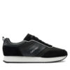 Сникърси Calvin Klein Low Top Lace Up Mix HM0HM01554 Черен цвят на ниска цена