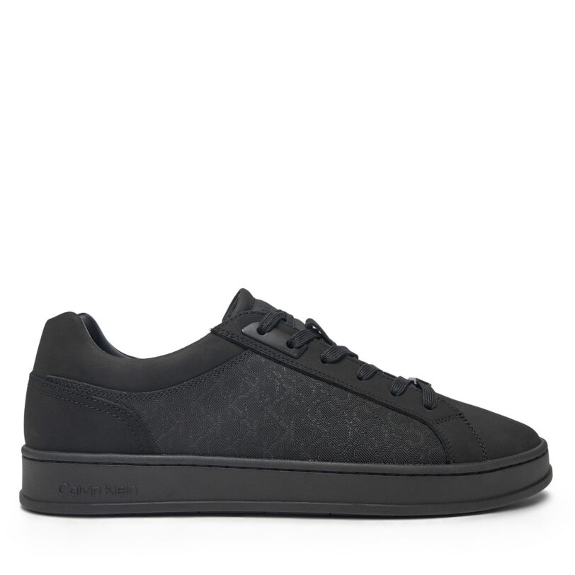 Сникърси Calvin Klein Low Top Lace Up Nb Mono HM0HM01768 Черен цвят на ниска цена