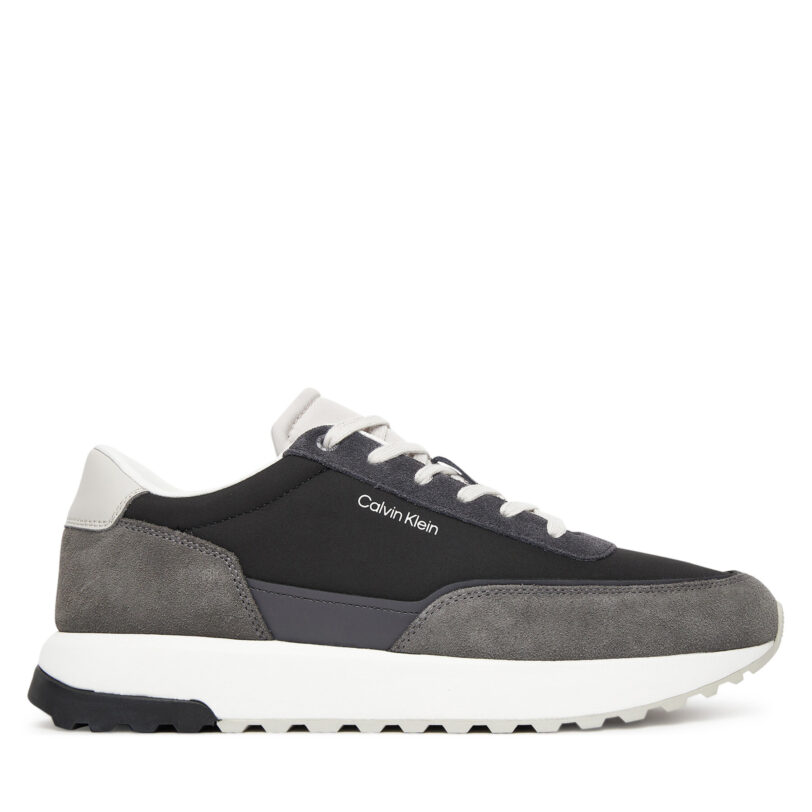 Сникърси Calvin Klein Low Top Lace Up Repreve Mix HM0HM01714 Сив цвят на ниска цена