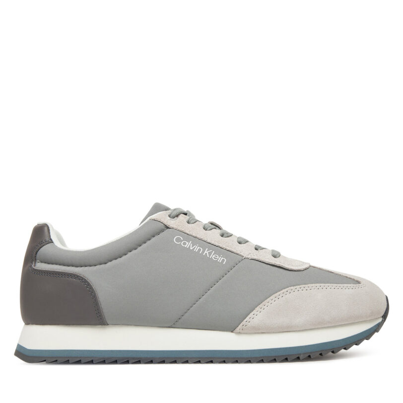 Сникърси Calvin Klein Low Top Lace Up Repreve Mix HM0HM01828 Сив цвят на ниска цена