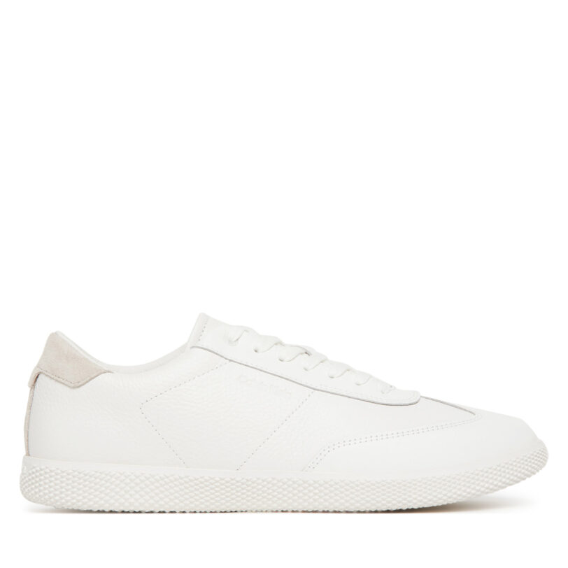 Сникърси Calvin Klein Low Top Lace Up Tmbl Lth HM0HM01803 Бял цвят на ниска цена