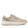 Сникърси Calvin Klein Low Top Lace Up W/ Stripe HM0HM01494 Бежов цвят на ниска цена