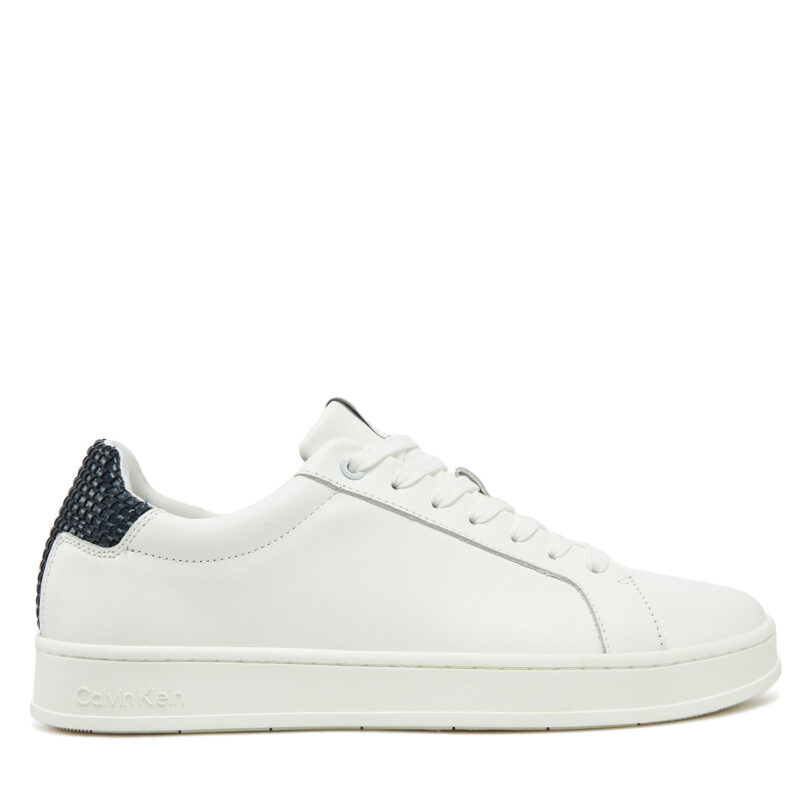 Сникърси Calvin Klein Low Top Lace Up Woven HM0HM01767 Бял цвят на ниска цена
