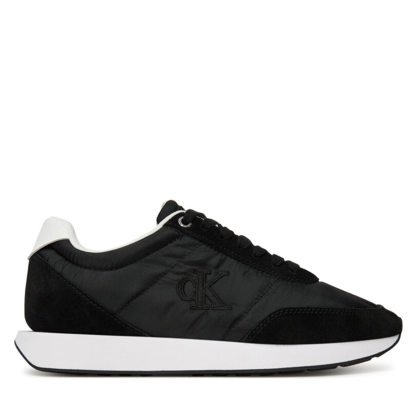 Сникърси Calvin Klein Retro Runner Lace Up Nylon Mg YW0YW01990 Черен цвят на ниска цена