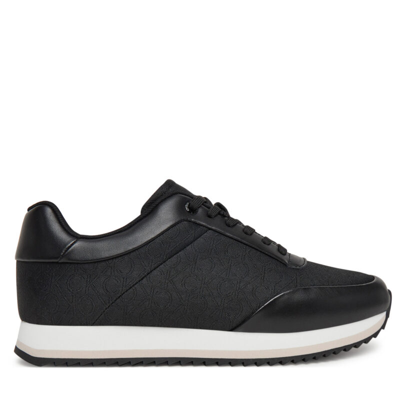 Сникърси Calvin Klein Runner Lace Up - Jacq HW0HW02413 Черен цвят на ниска цена