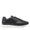 Сникърси Calvin Klein Runner Lace Up - Lth HW0HW02396 Черен цвят на ниска цена