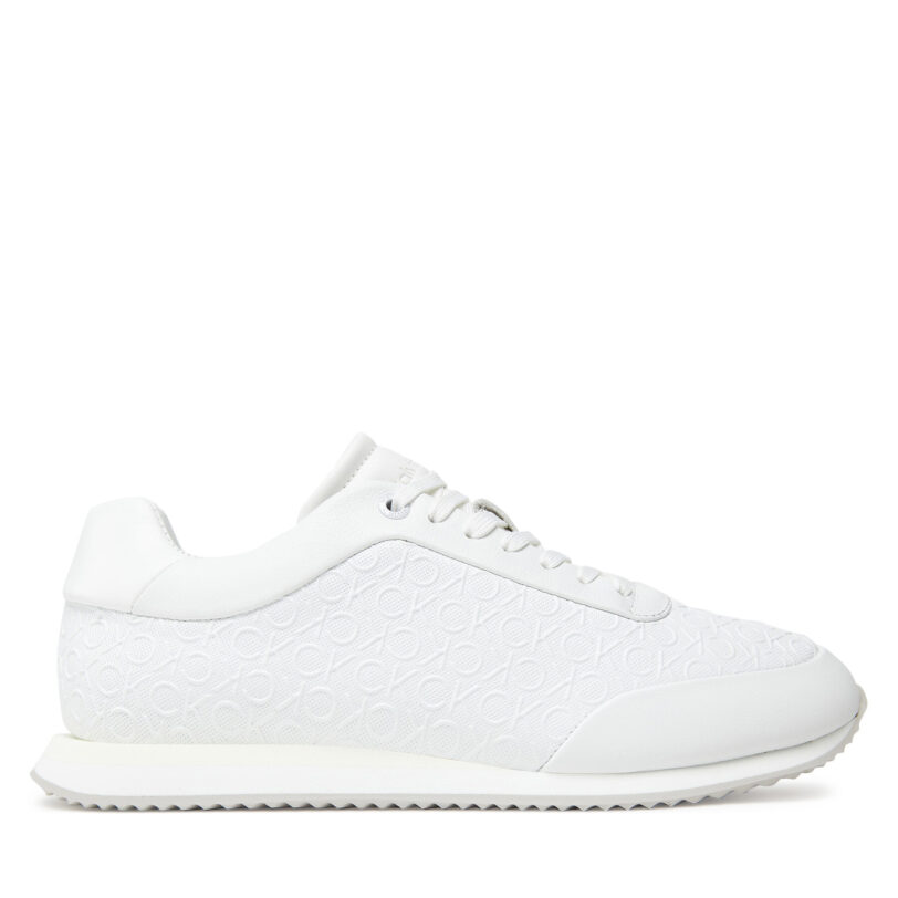 Сникърси Calvin Klein Runner Lace Up Mono Pu HW0HW02574 Бял цвят на ниска цена